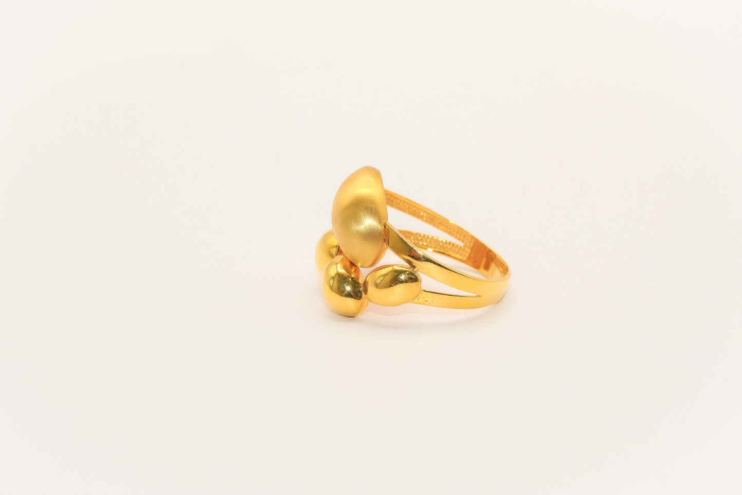 21K Gold Bubble Ring
