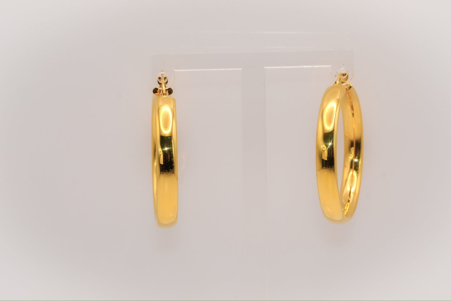 21k Gold Hoop Earrings