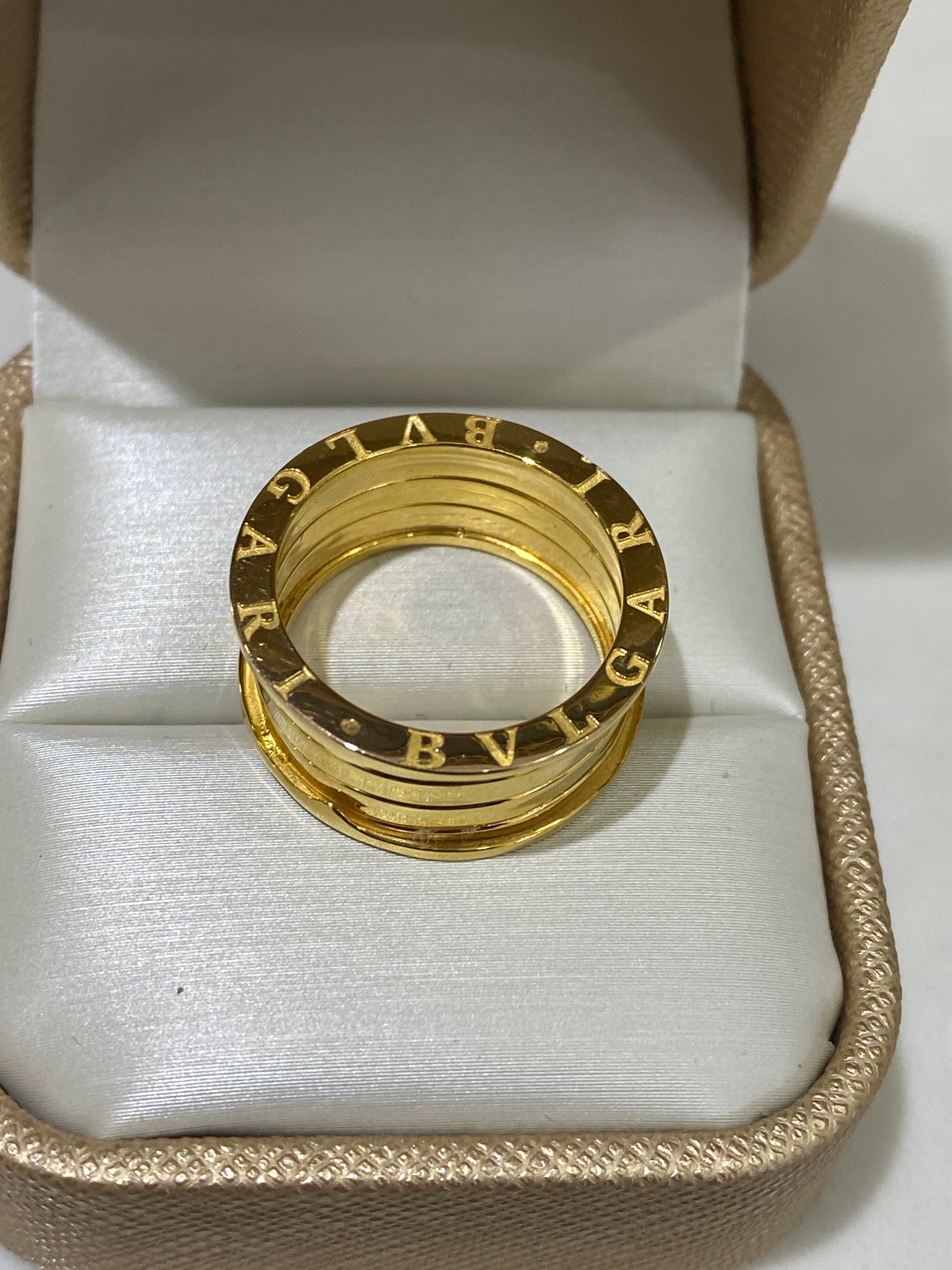 21k Gold Wide Band Ring