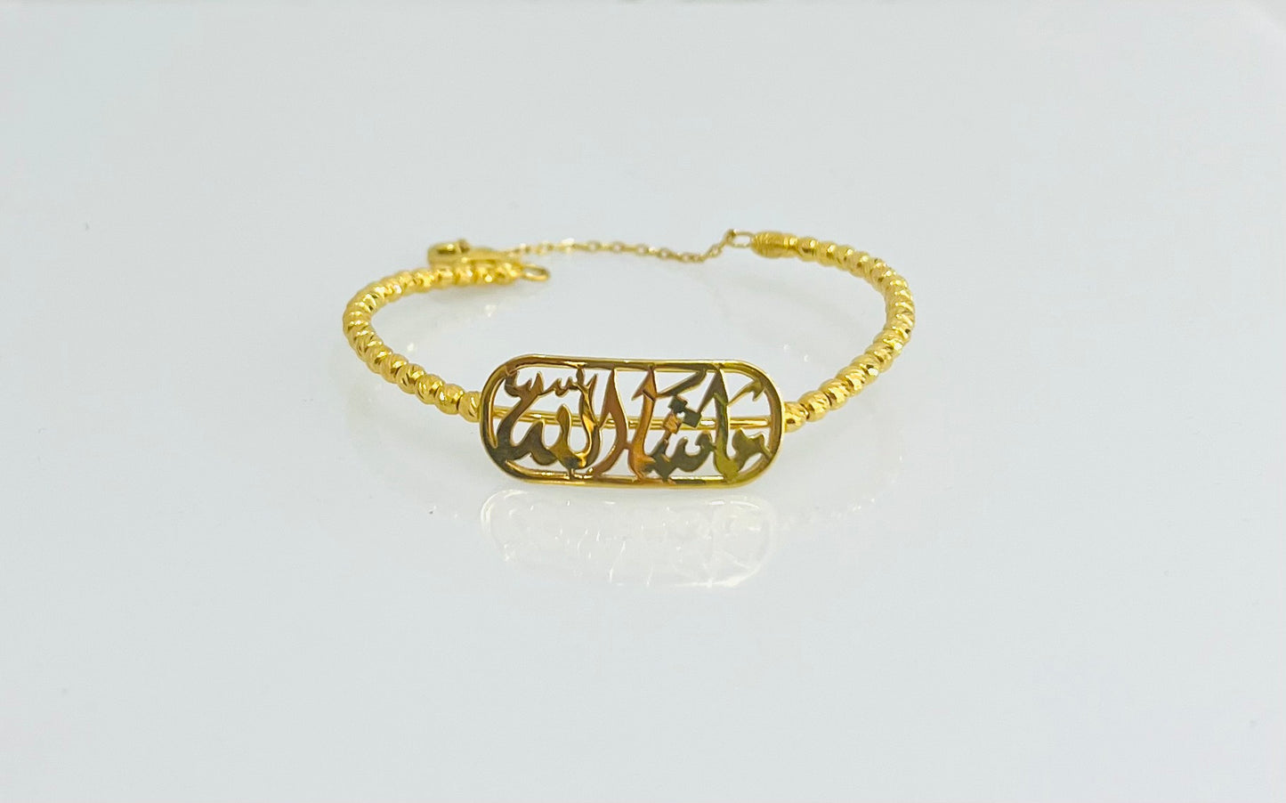 21K Gold Himo Baby Bracelet