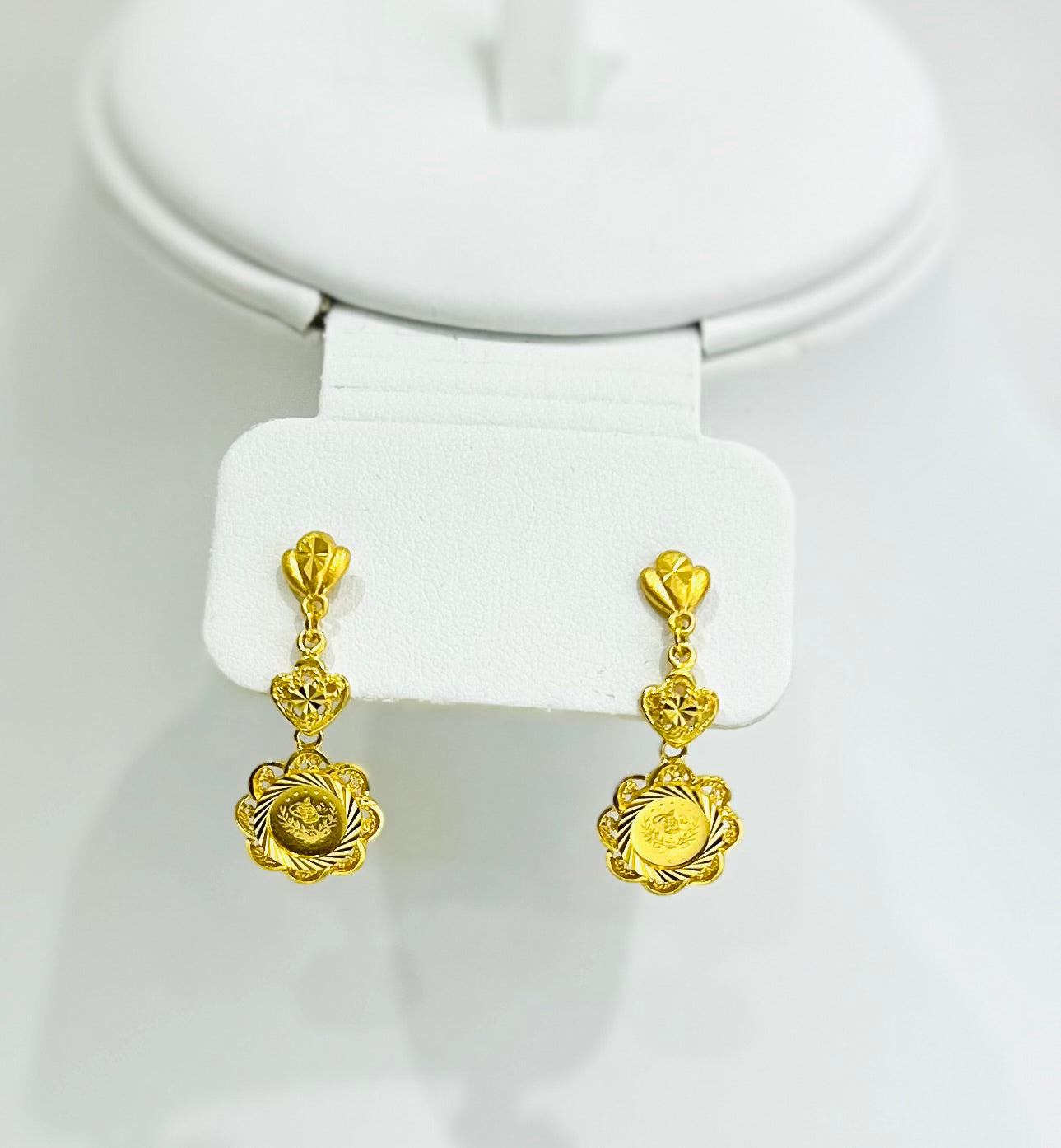 21K Gold Coin Earrings