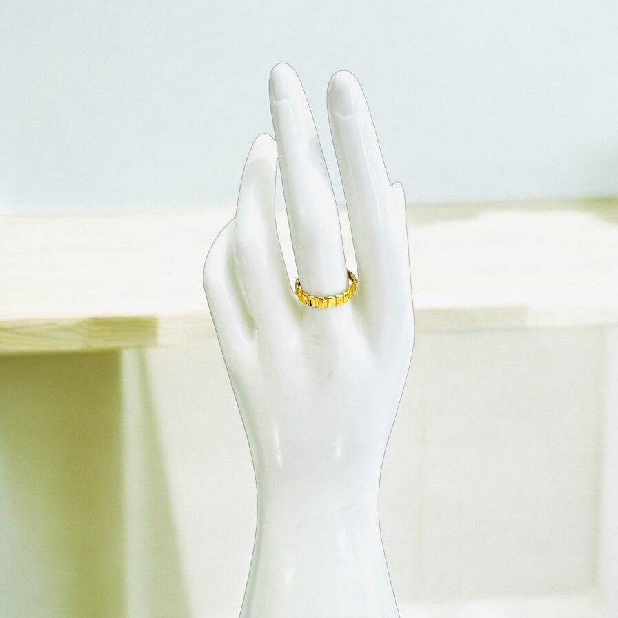 21K Gold Stacking Ring