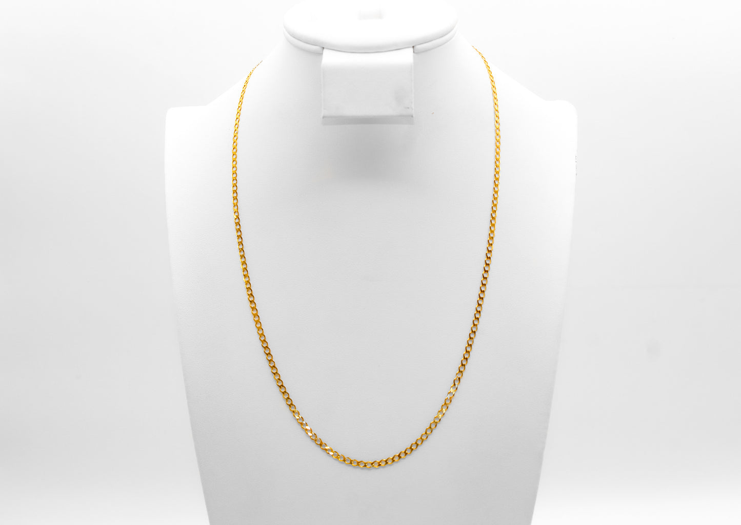 18K Gold Flat Curb Chain
