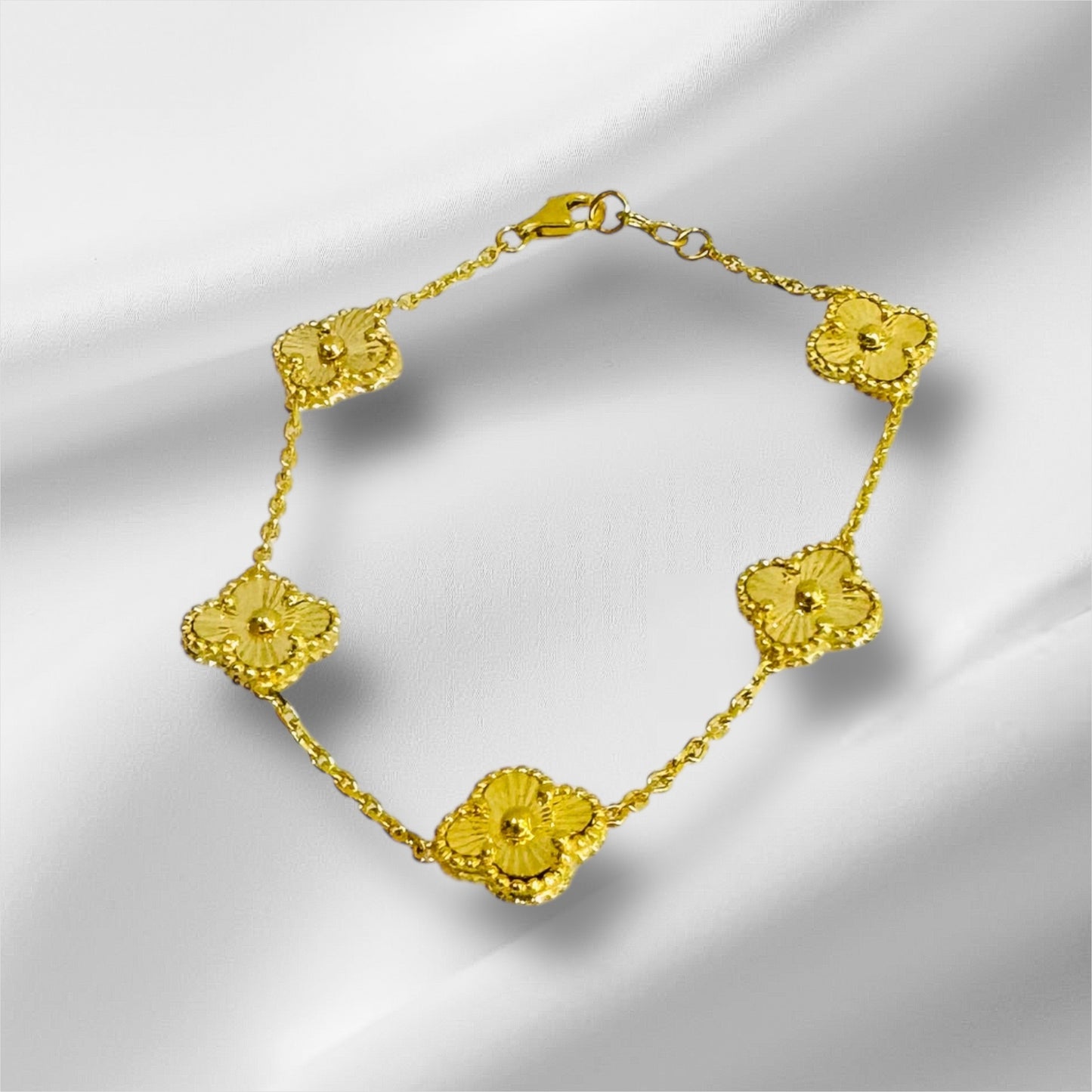 21K Gold Flower Bracelet
