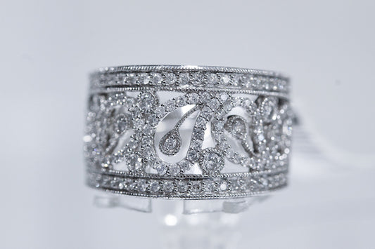 14K White Gold .81 - Carat Diamond Ring