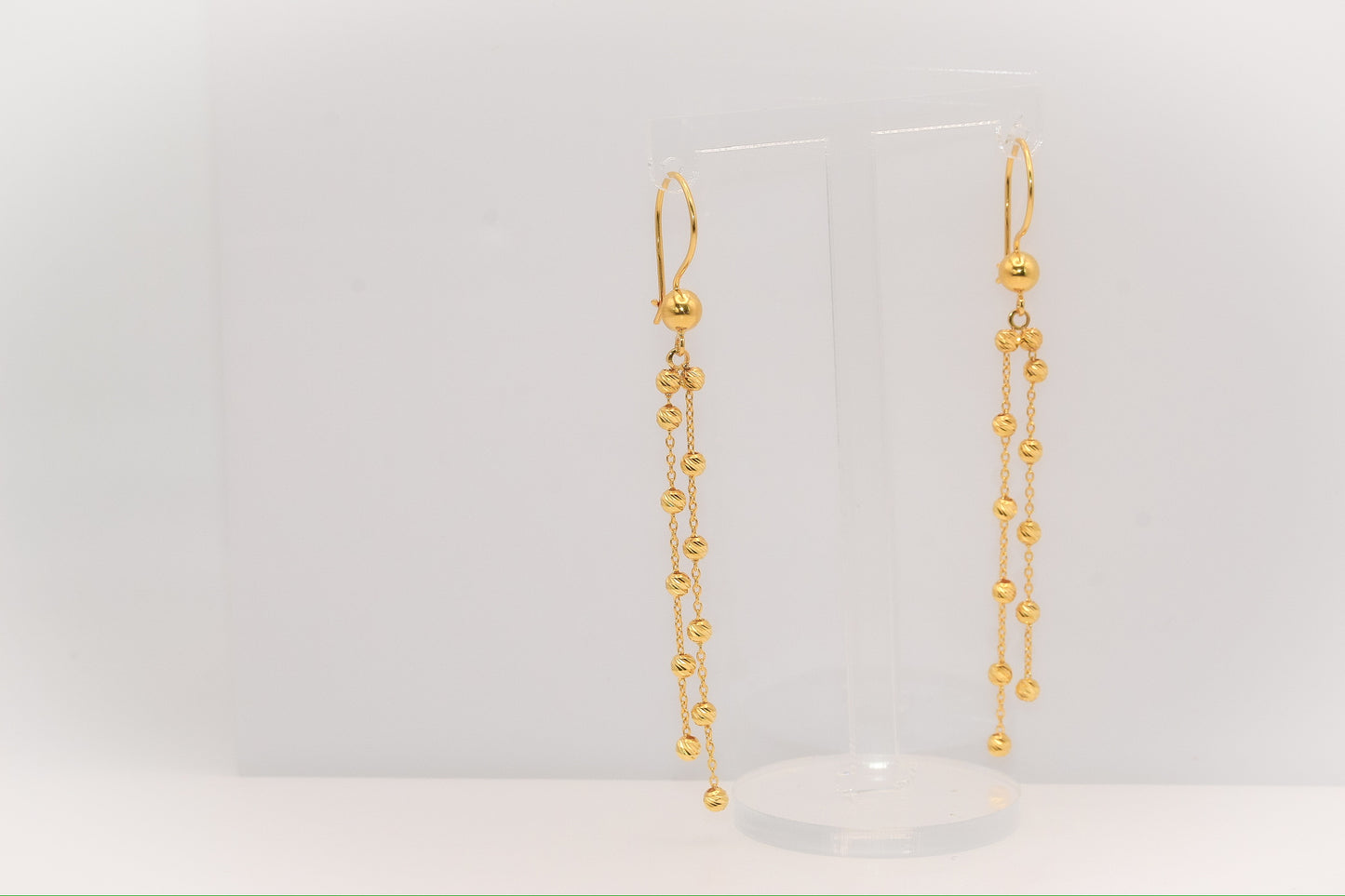 21K Gold Dangle Earrings