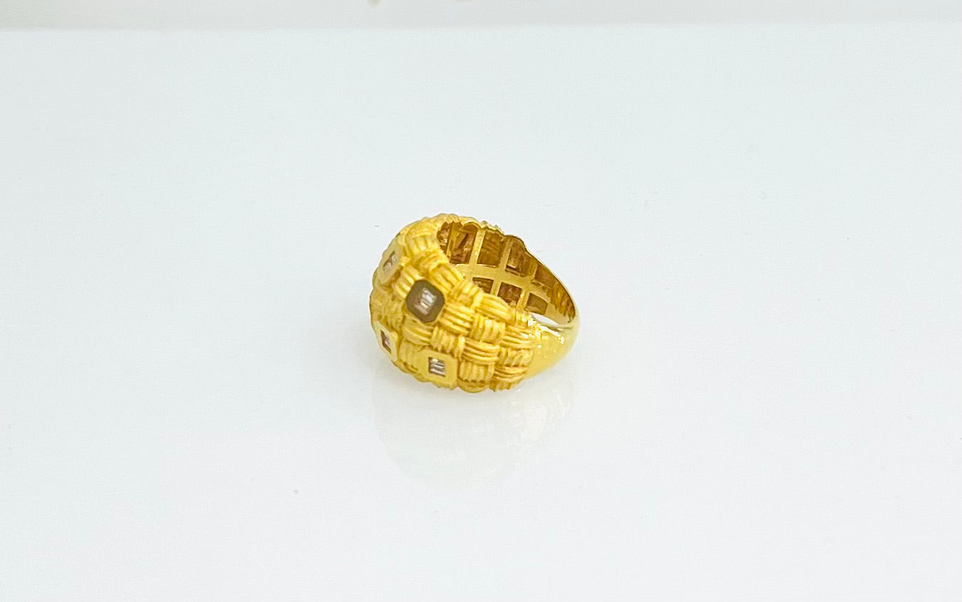 21K Gold Dome Ring