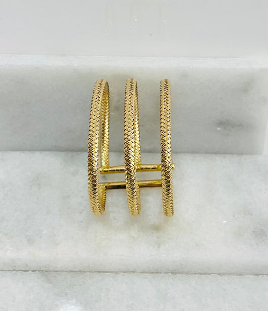 18K Gold Himo Cuff Bracelet