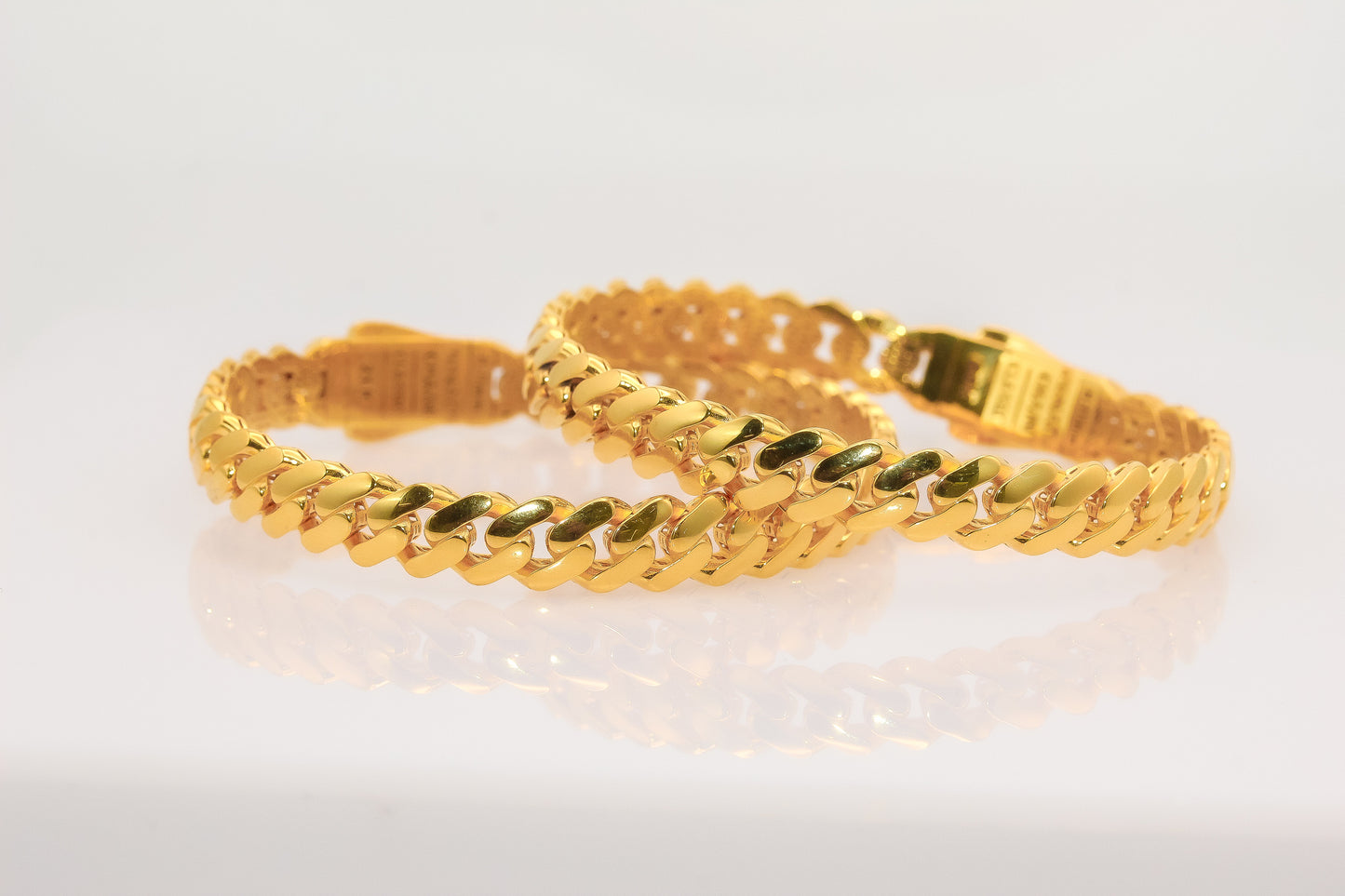 21K Gold Monaco Bangle Bracelet