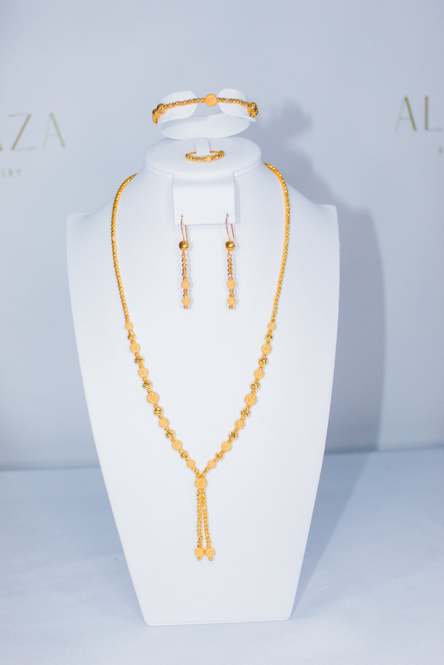 21K Gold Beaded Set