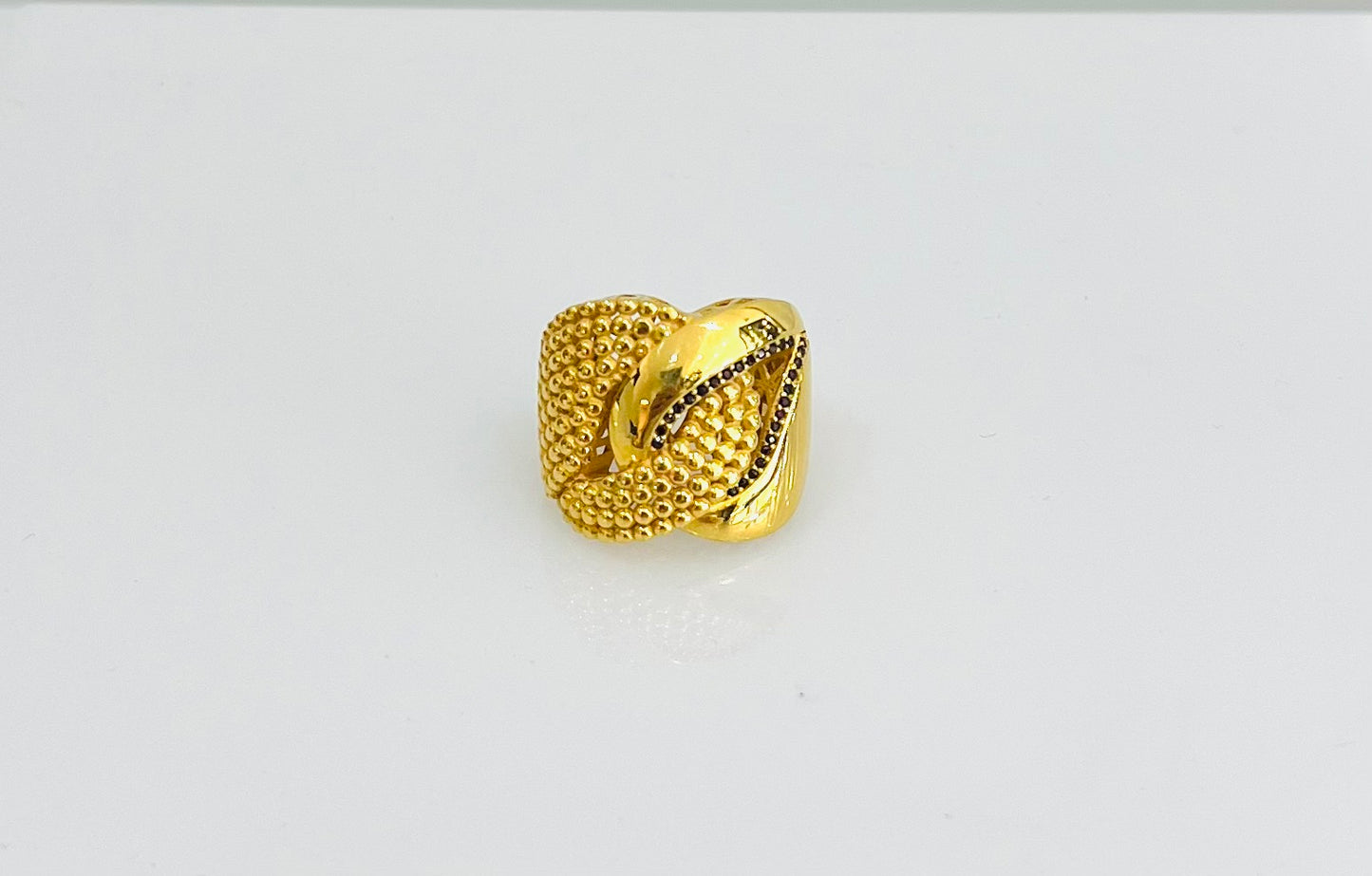 21K Gold Wide Ring