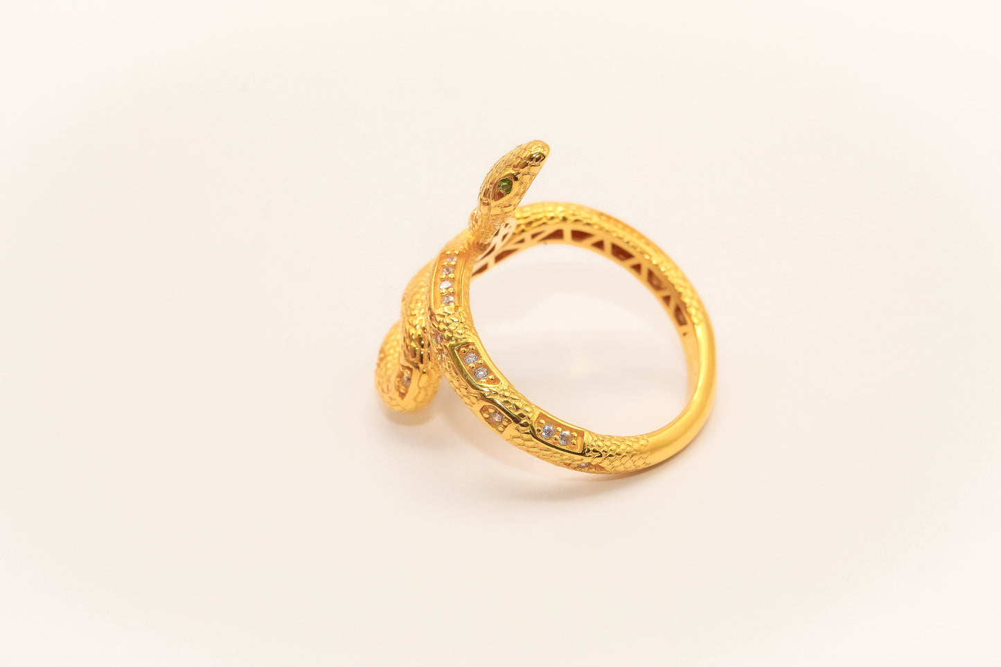 21K Gold Snake Ring