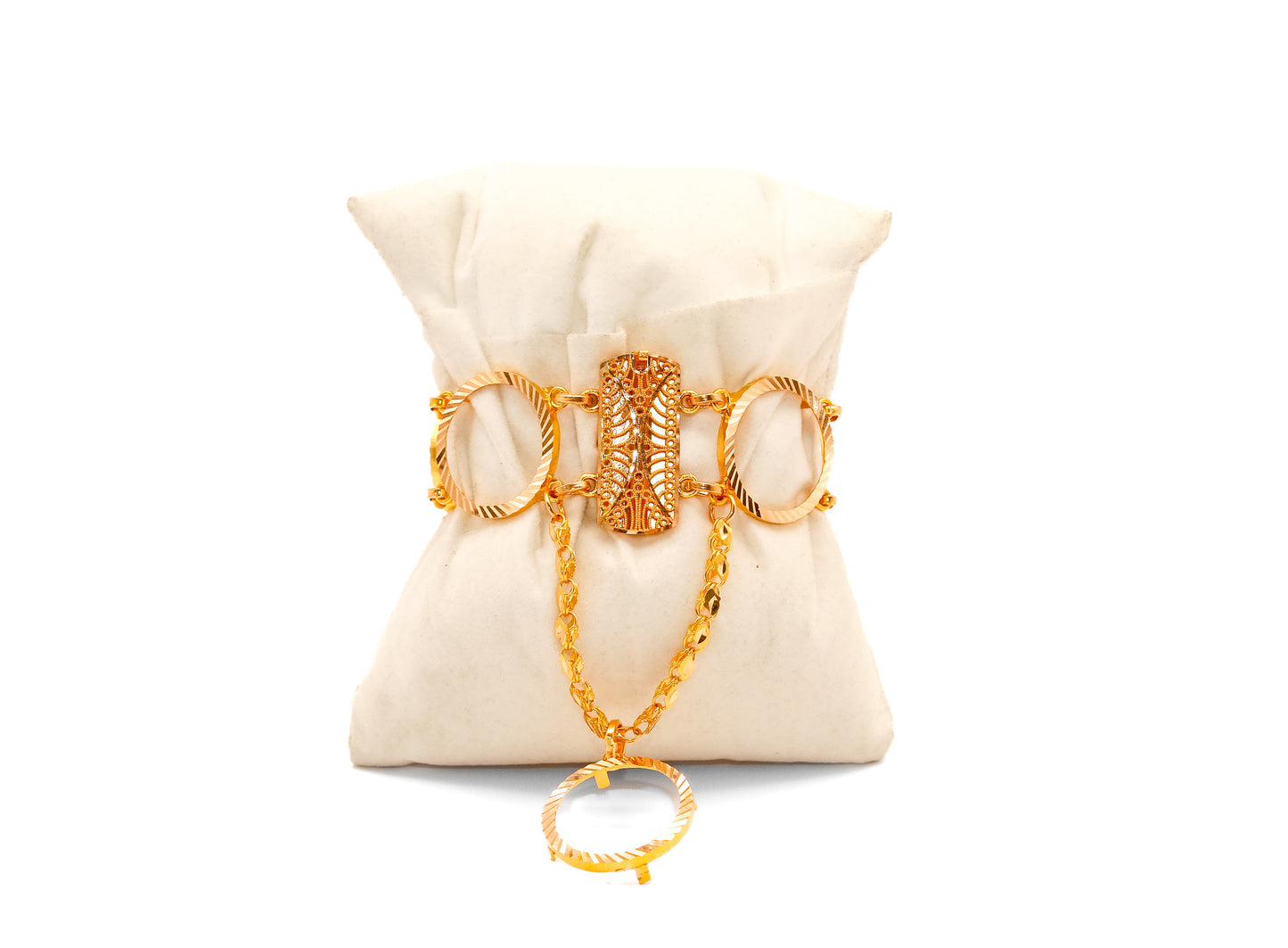 21K Gold Coin Bracelet