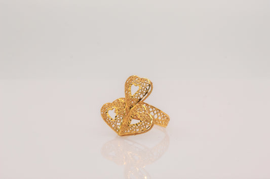 21K Gold Heart Ring