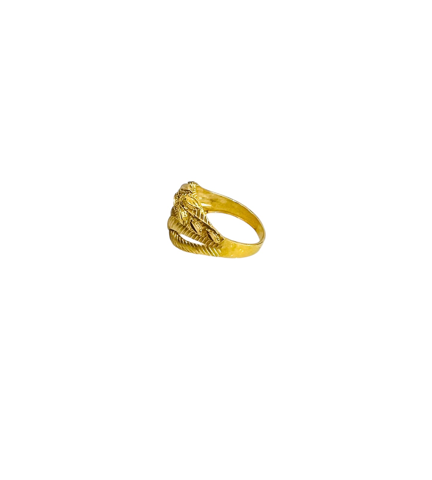 21K Gold Leaf Ring