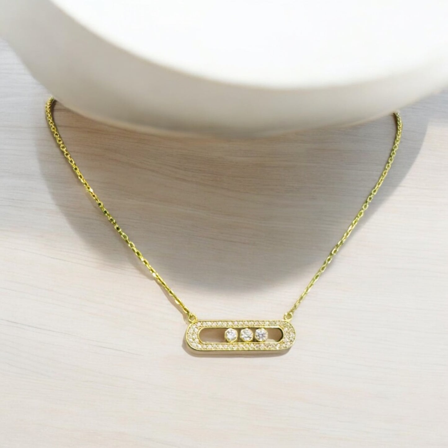 21K Gold Intricate Necklace