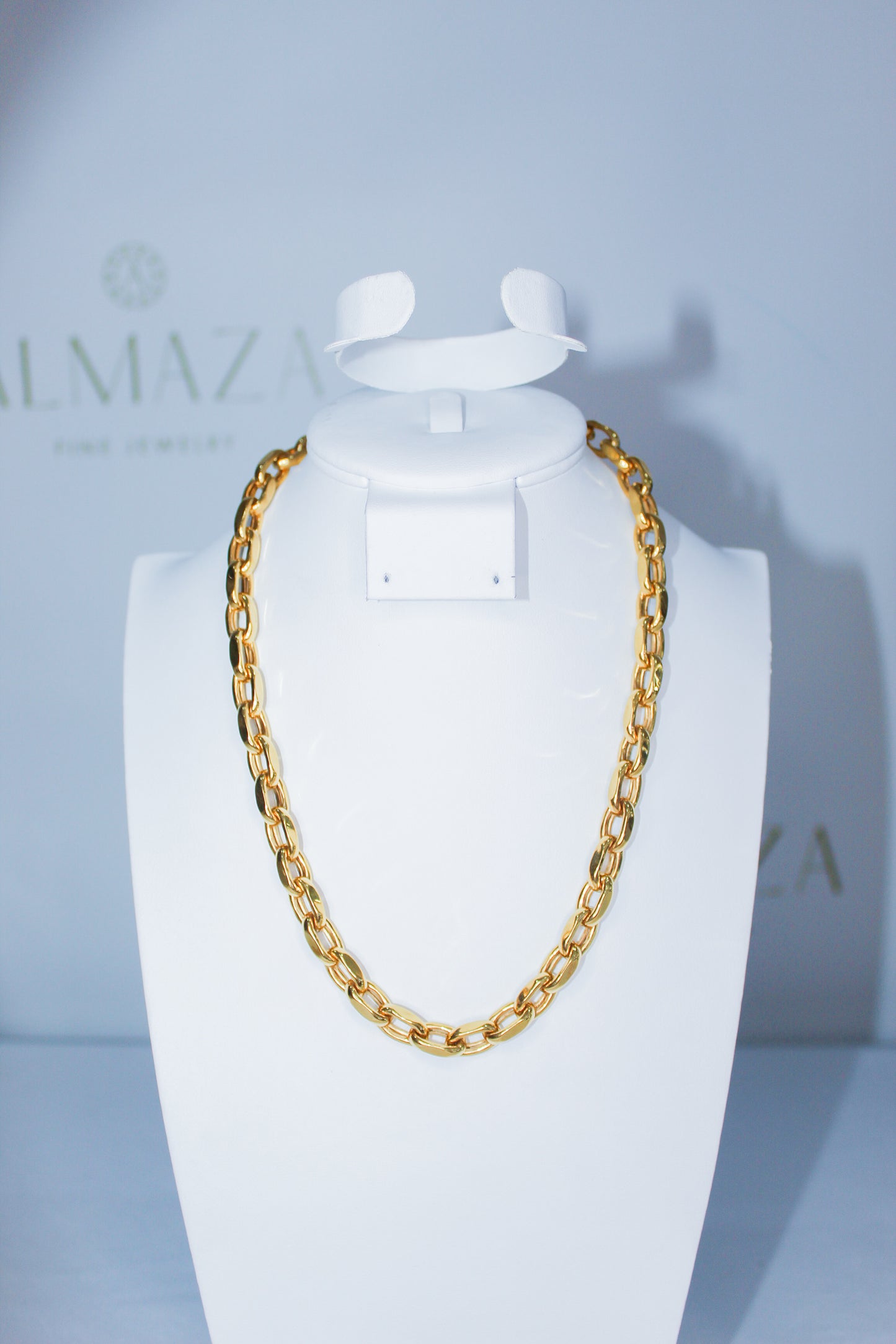 21K Gold Bold Link Chain