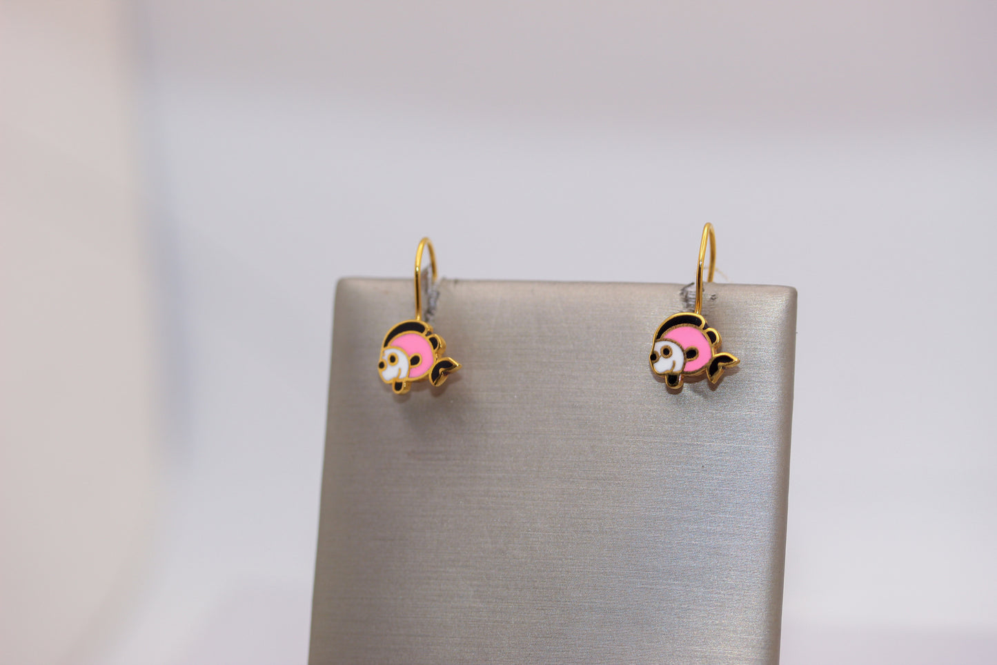21K Gold Fish Earrings