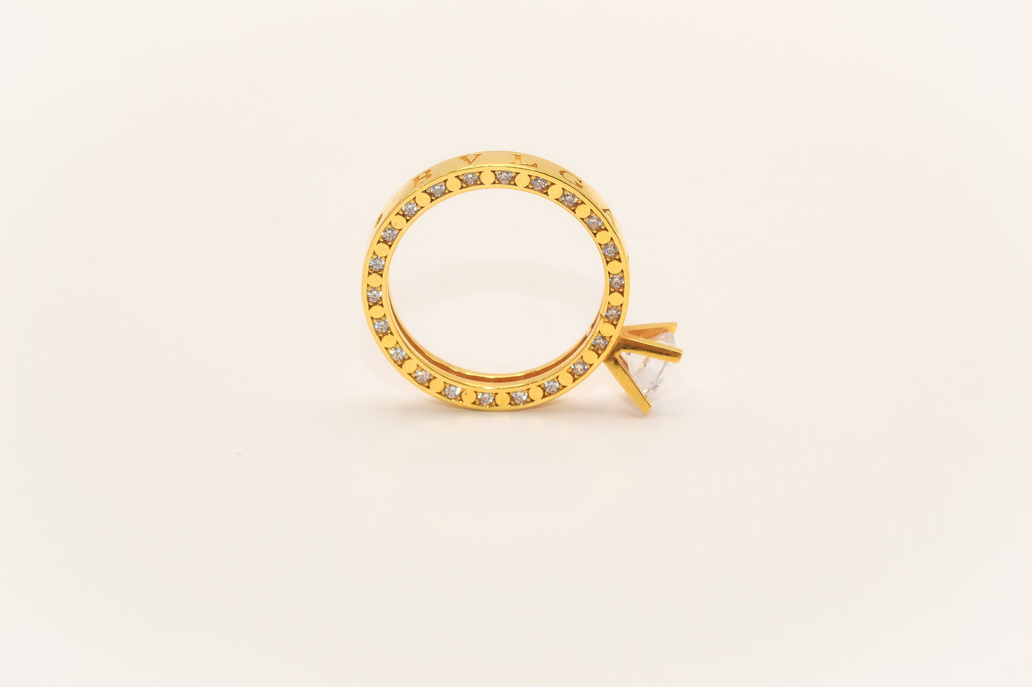 21K Gold Solitaire Ring