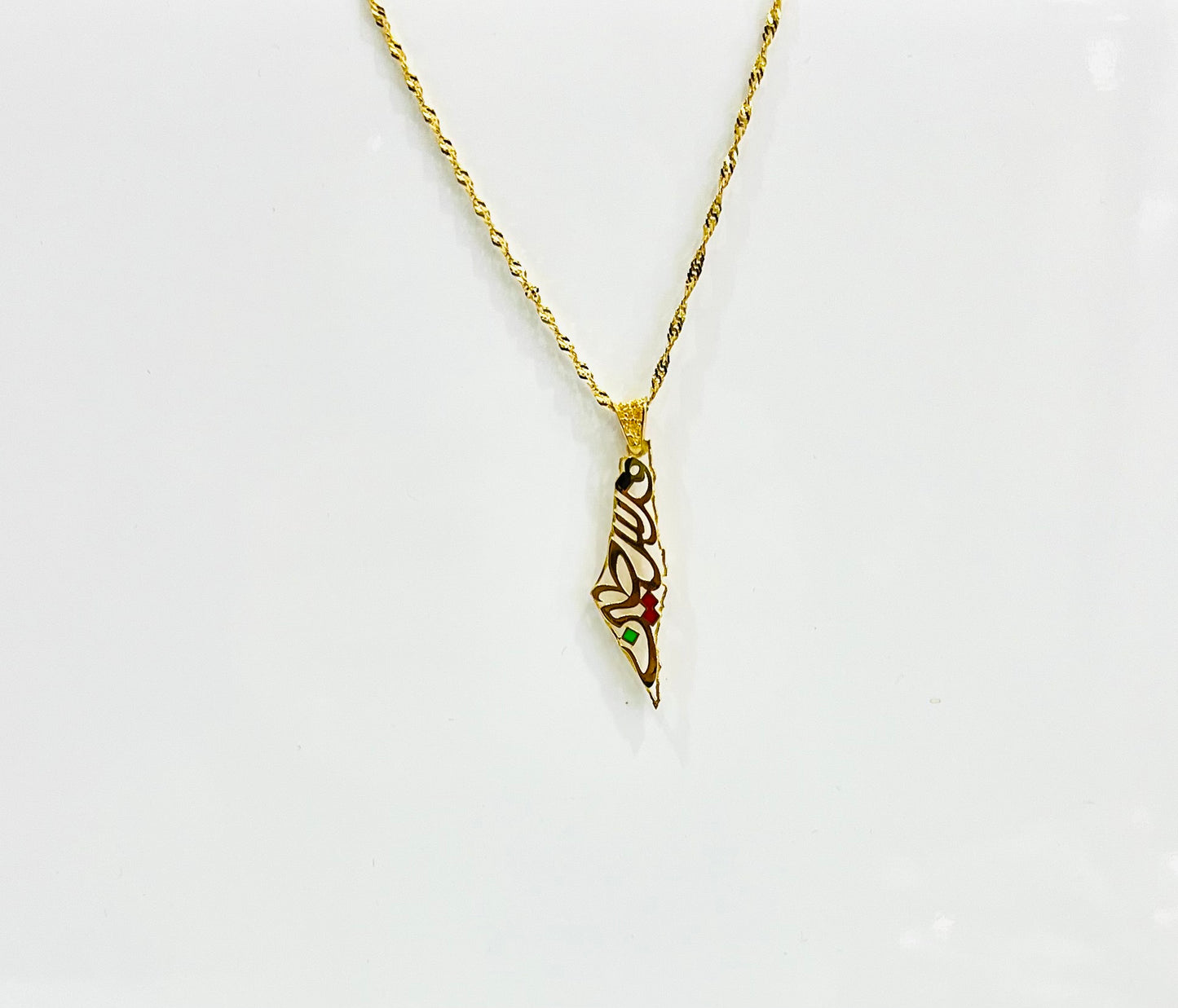 21K Gold Palestine Necklace
