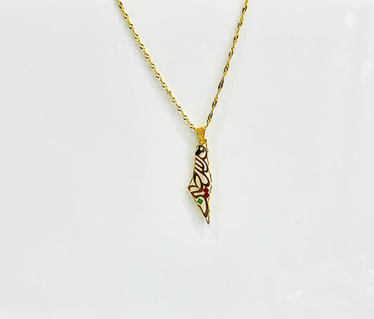 21K Gold Palestine Necklace