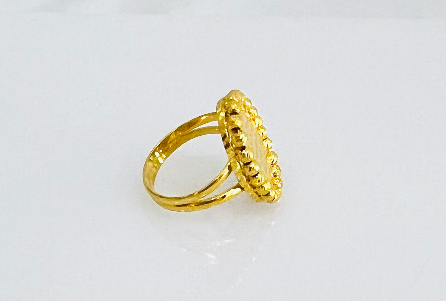 21K Gold Ayat Al Kursi Himo Ring