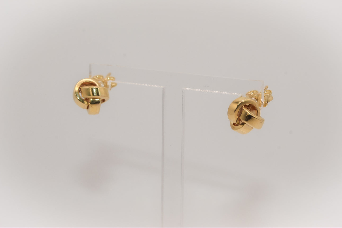 14k Gold Knot Post Earrings