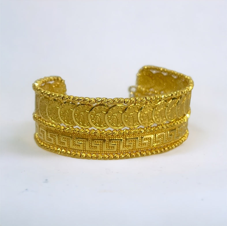 21K Gold Cuff Bracelet