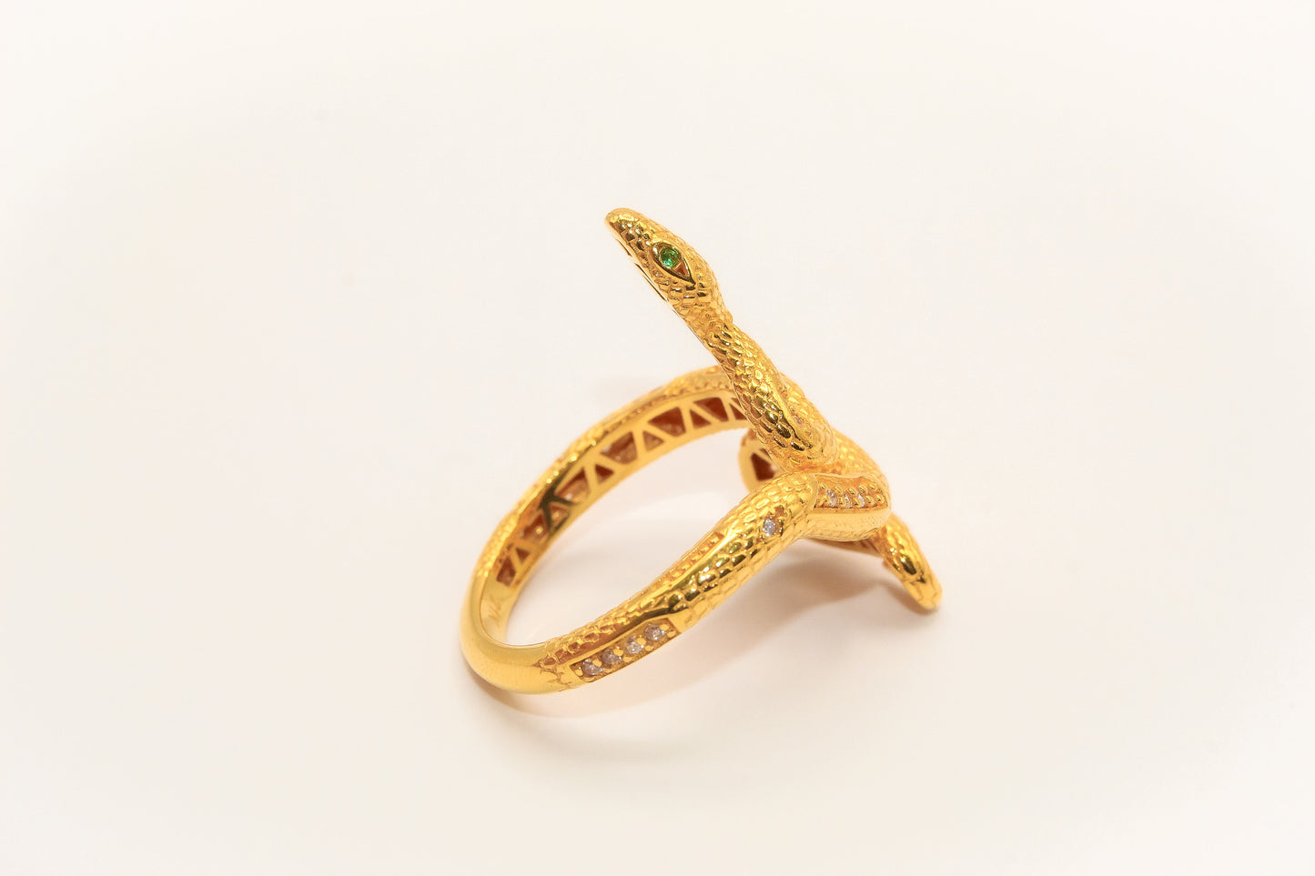 21K Gold Snake Ring