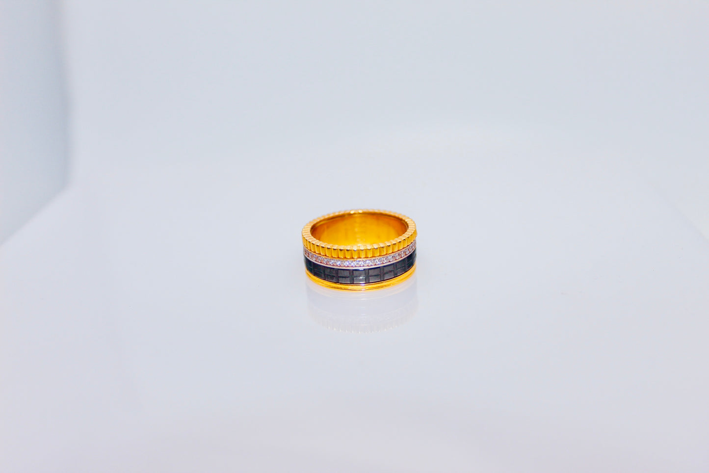 21k Trio Color Band Ring