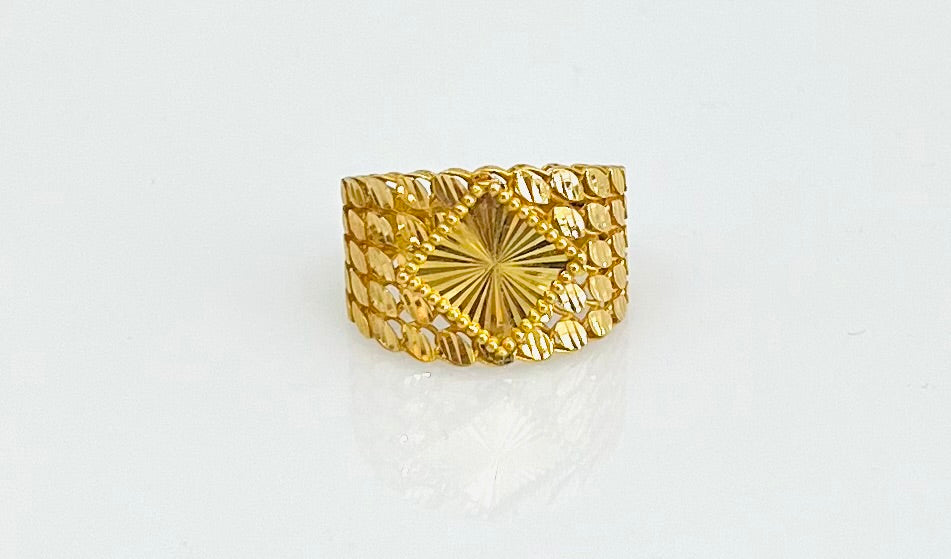 21K Gold Wide Ring