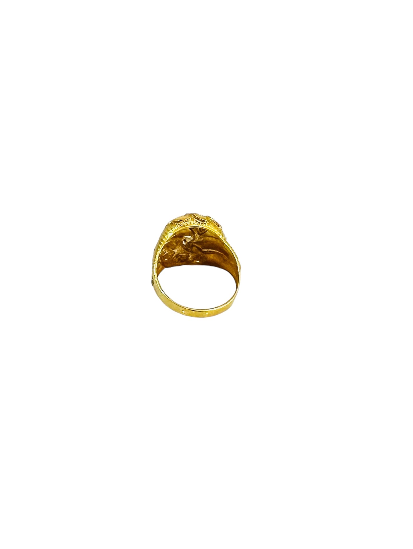 21K Gold Leaf Ring