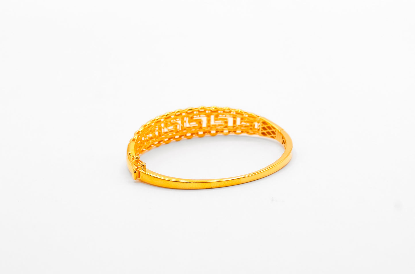 21K Gold Greek Key Bracelet