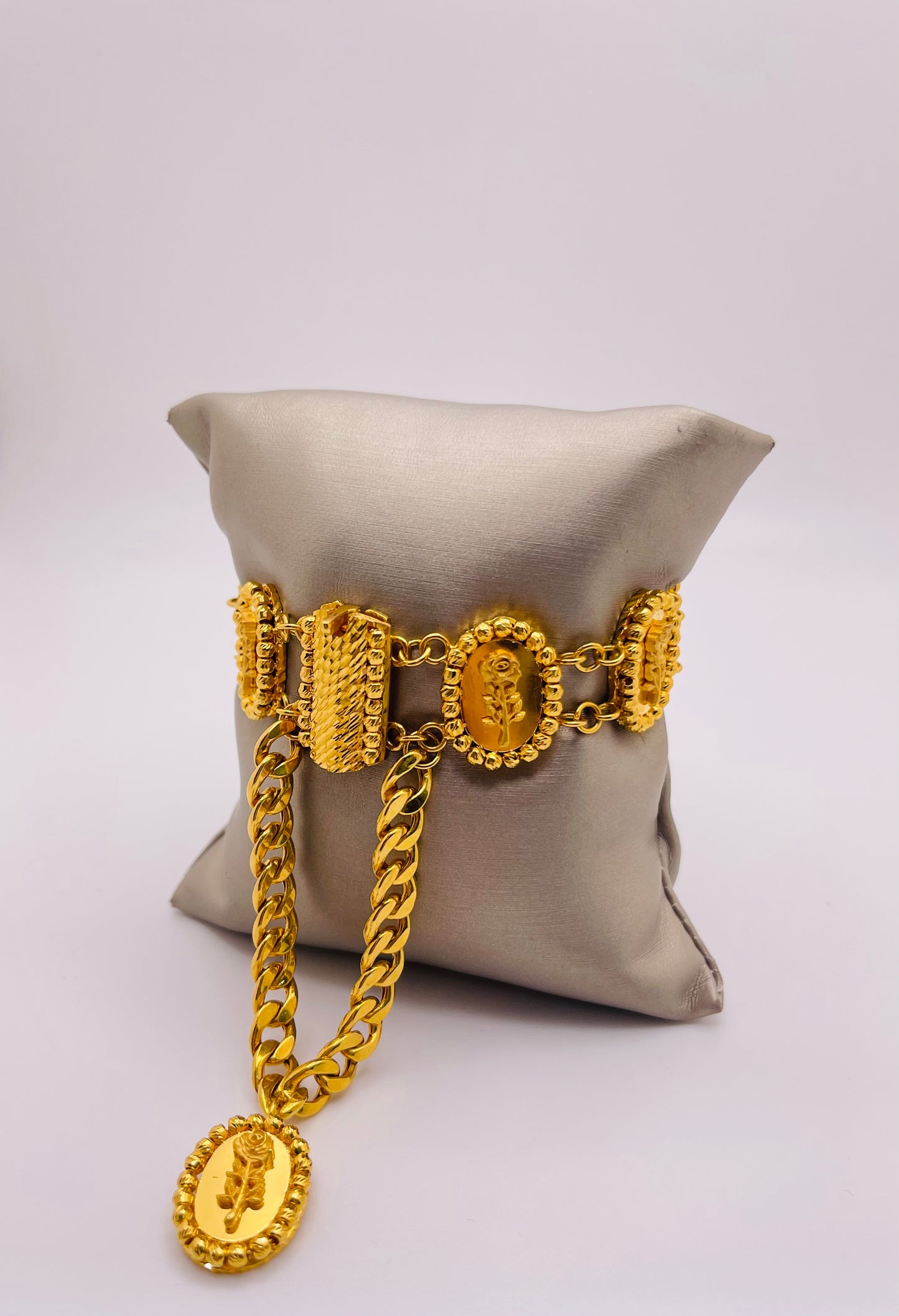 21k Gold Himo Rose Bracelet