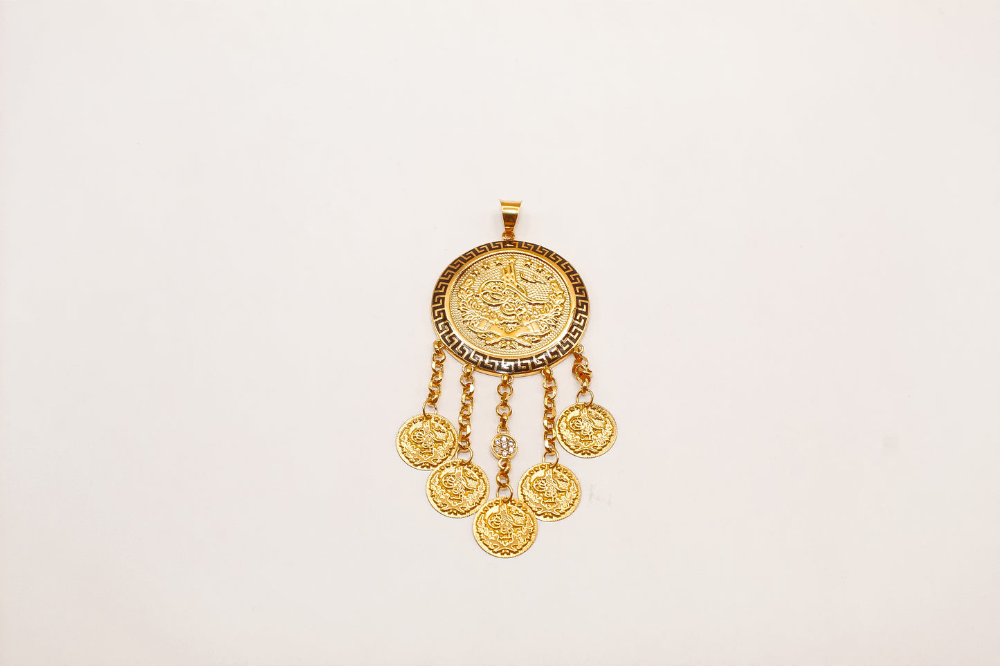 21K Gold Coin Pendant