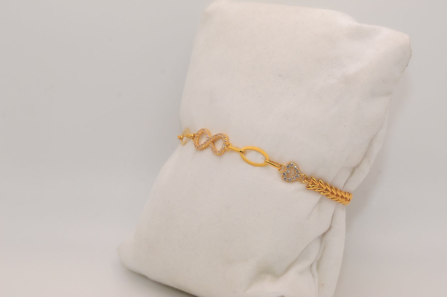 21K Gold Infinity Bracelet