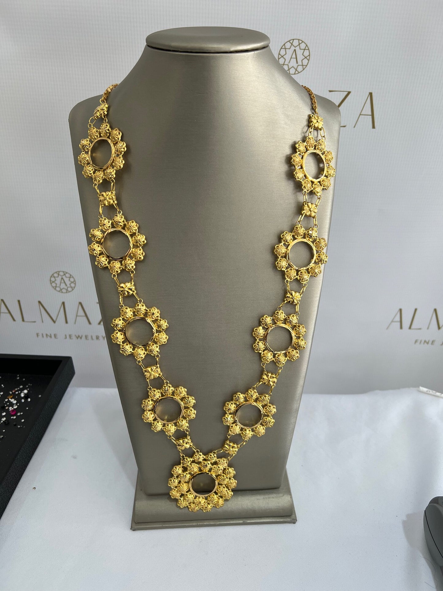 21k Gold 9 Coin Kladah Necklace