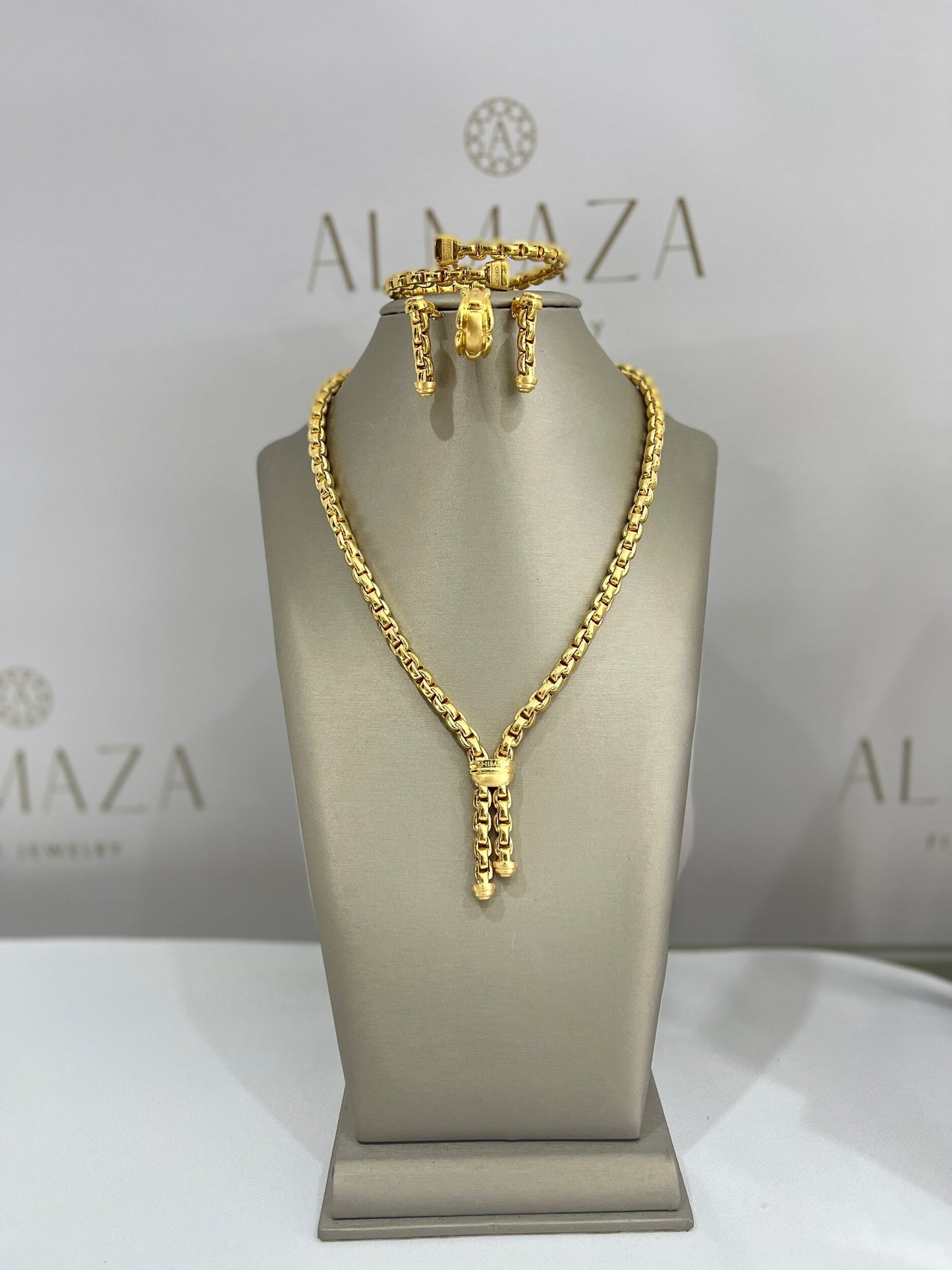 21K Gold Bold Link Himo Set