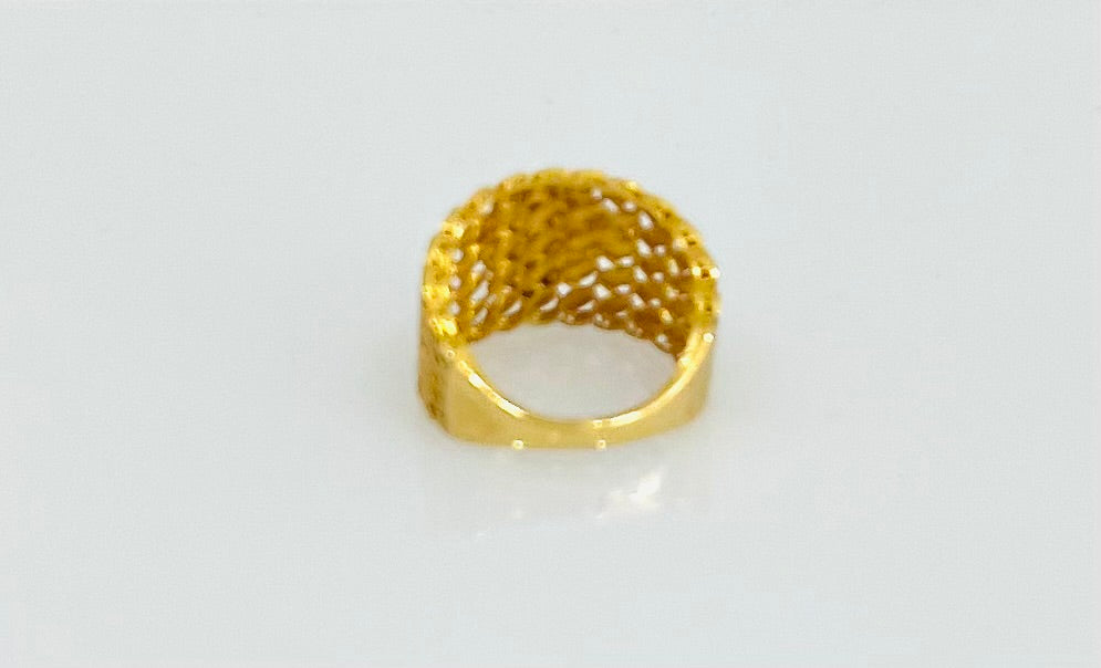 21K Gold Wide Ring
