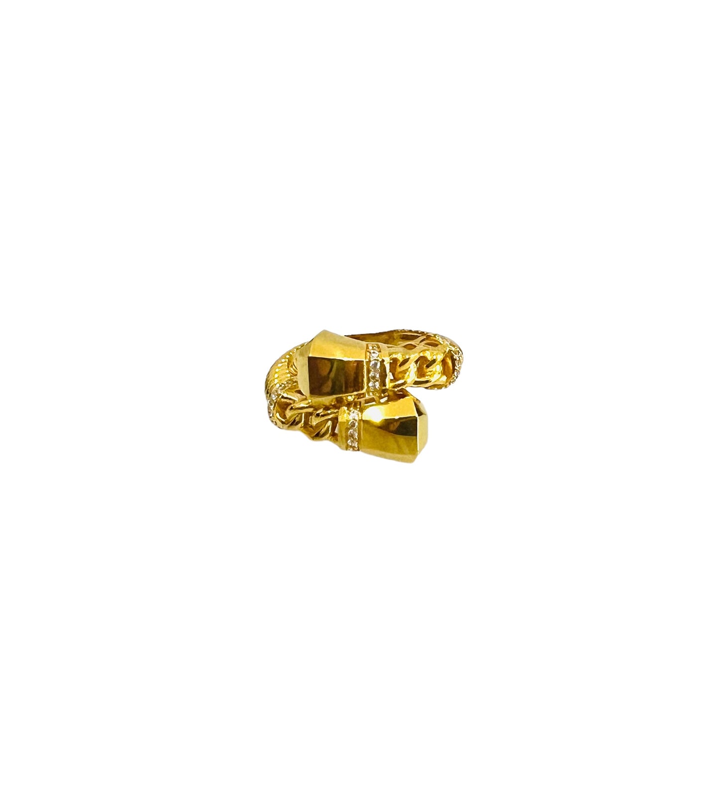 21K Gold Twist Ring