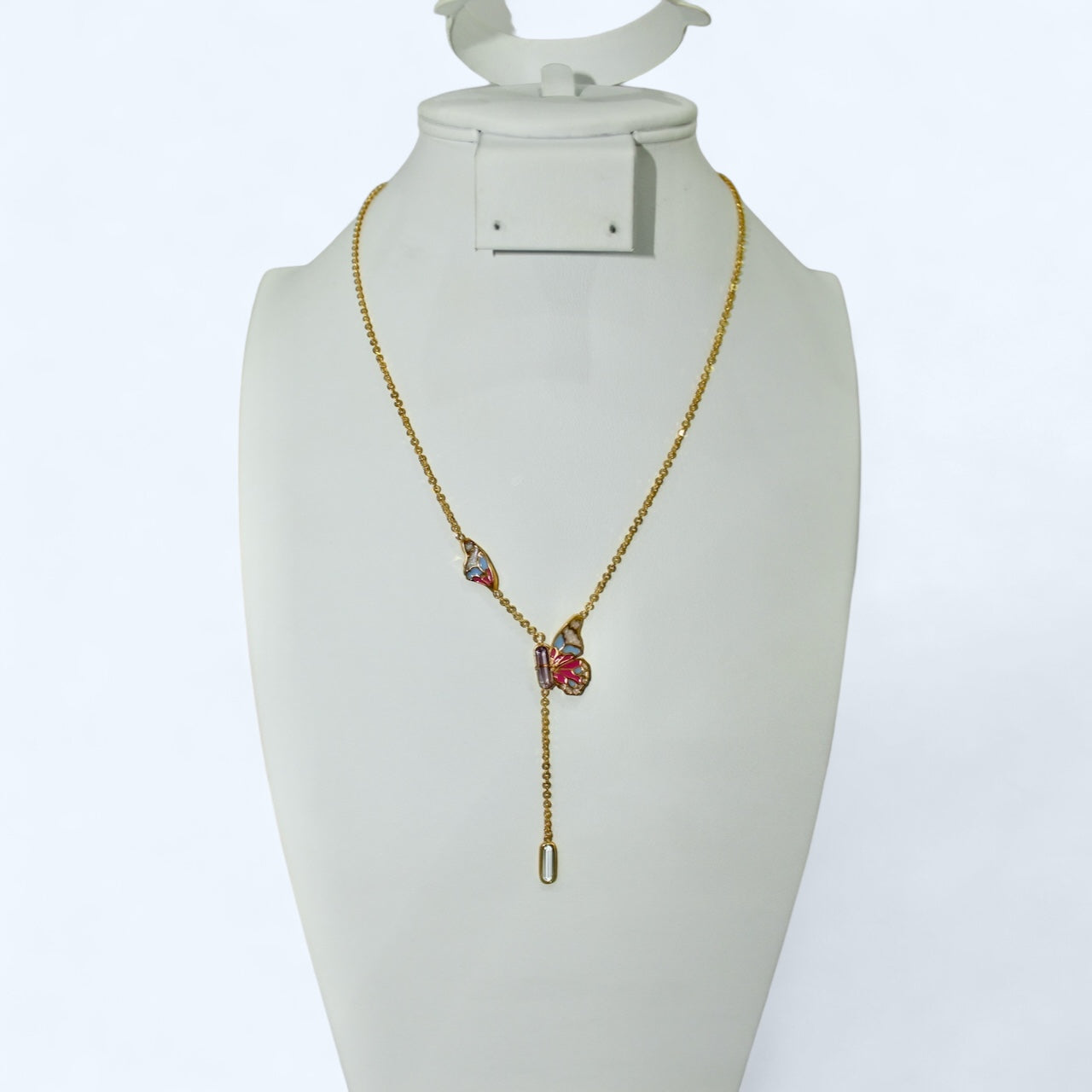 21K Gold Butterfly Necklace