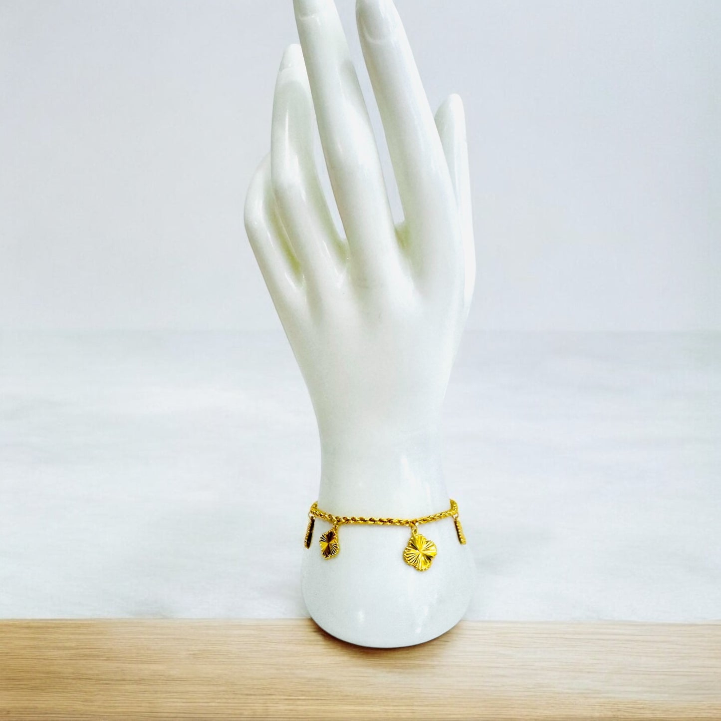 21K Gold Charm Bracelet