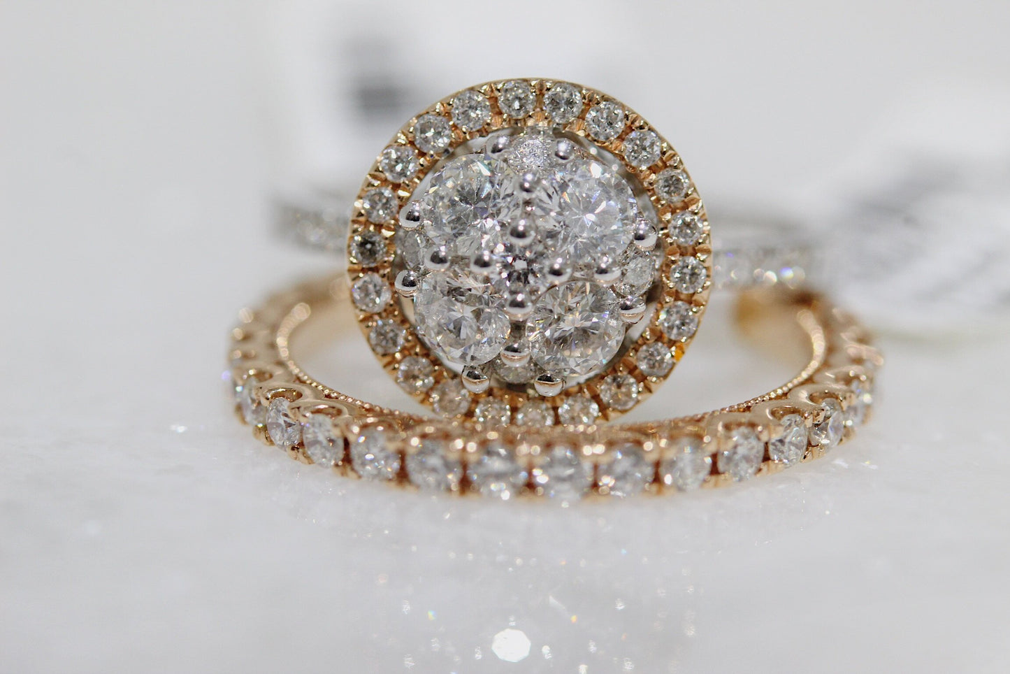 14k Two Tone 1.00 Carat Diamond Ring