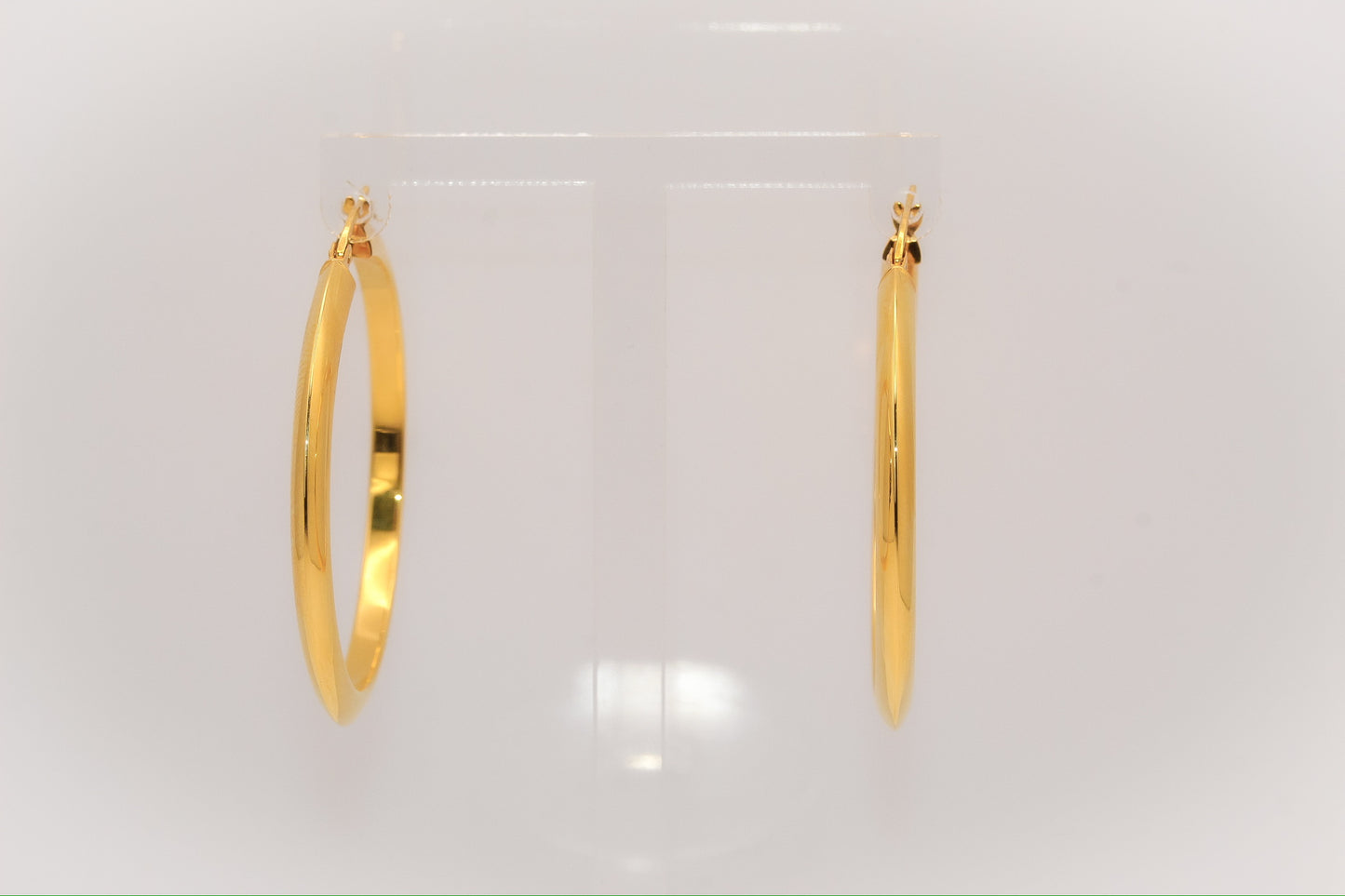 21K Gold Hoop Earrings