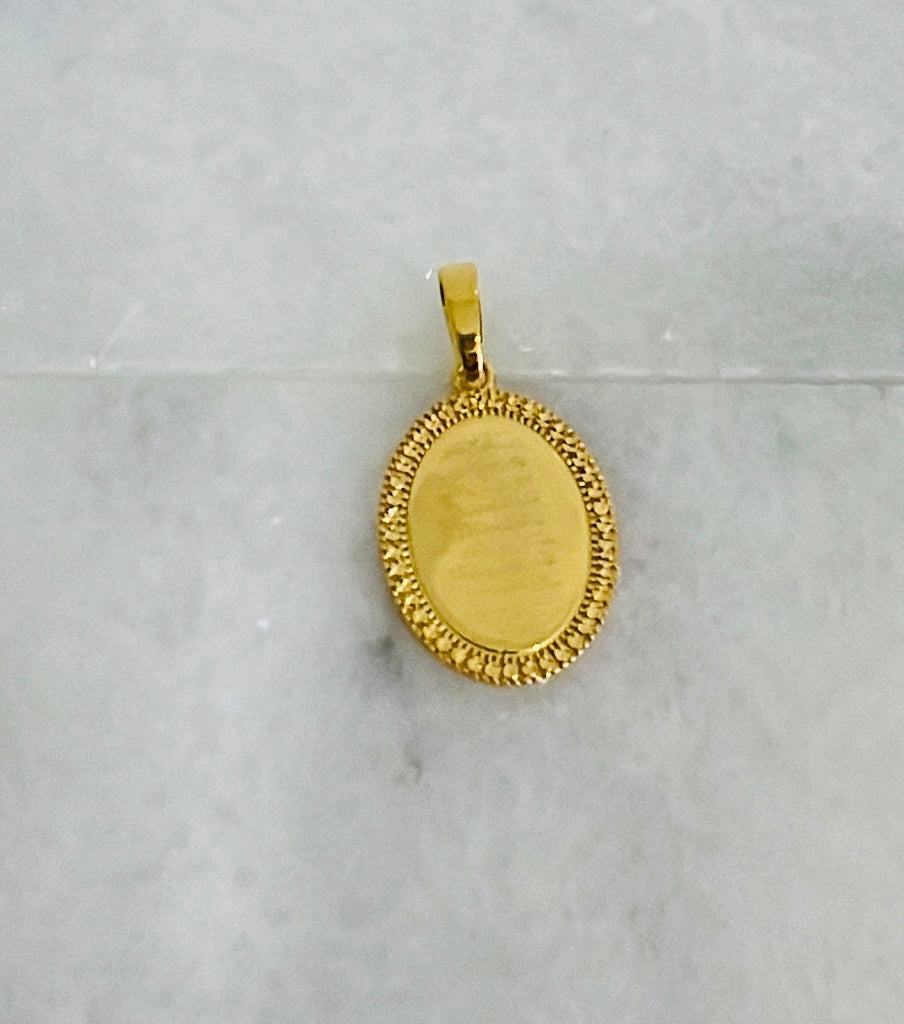 21K Gold Ayat Al Kursi Pendant