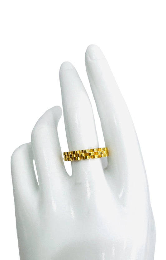 21K Gold Weave Ring