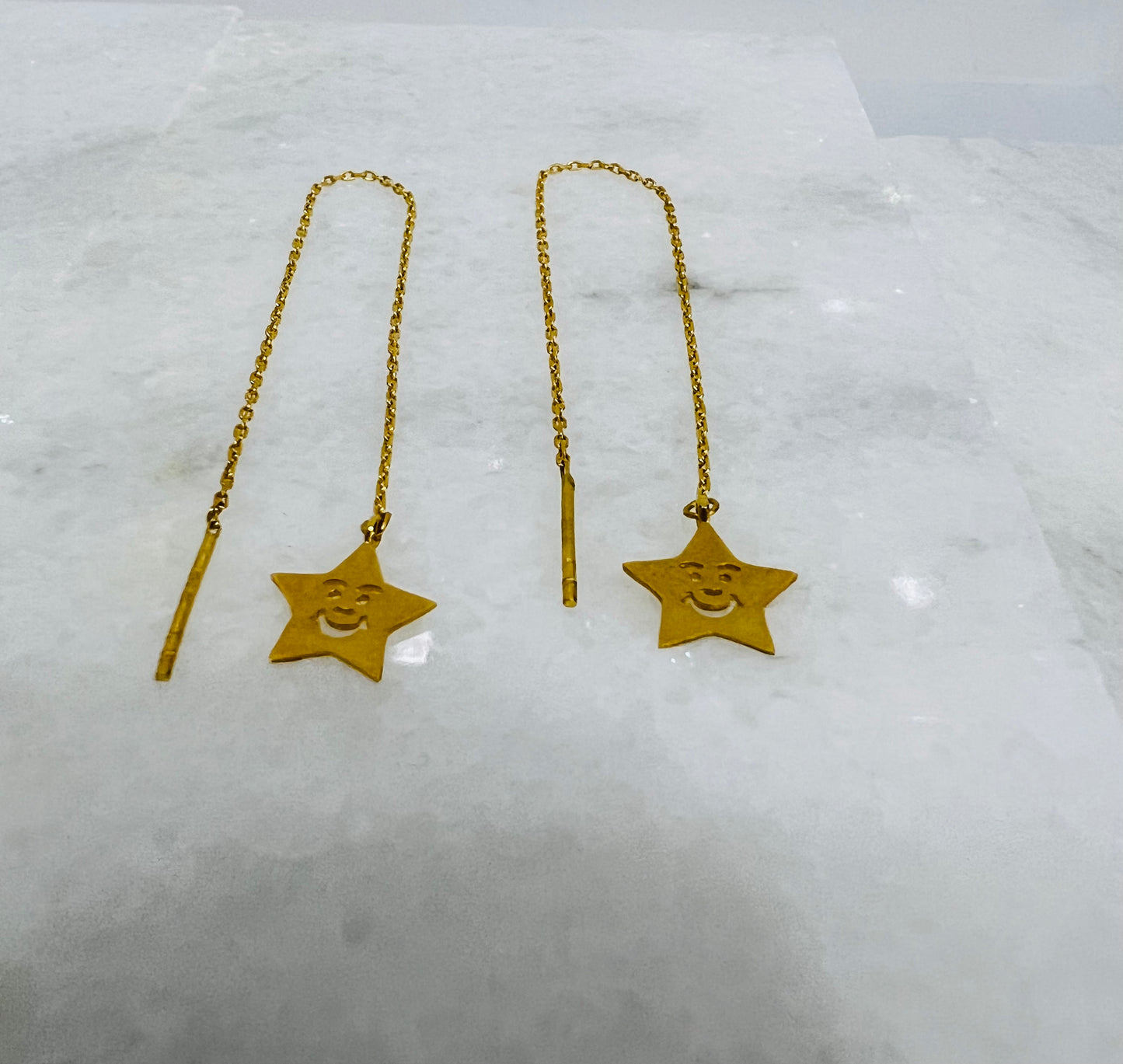 21k Gold Thread Earrings