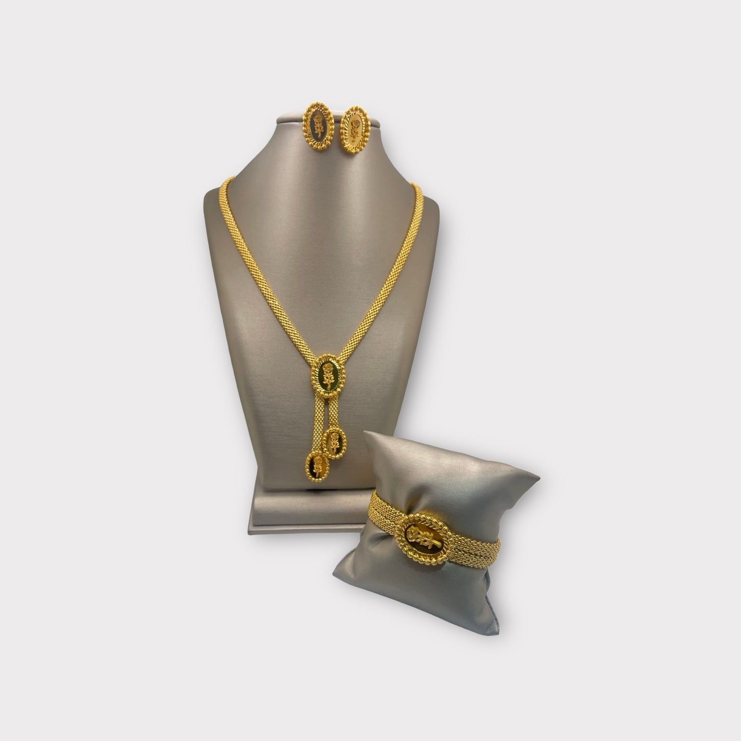 21K Gold Himo Rose Set
