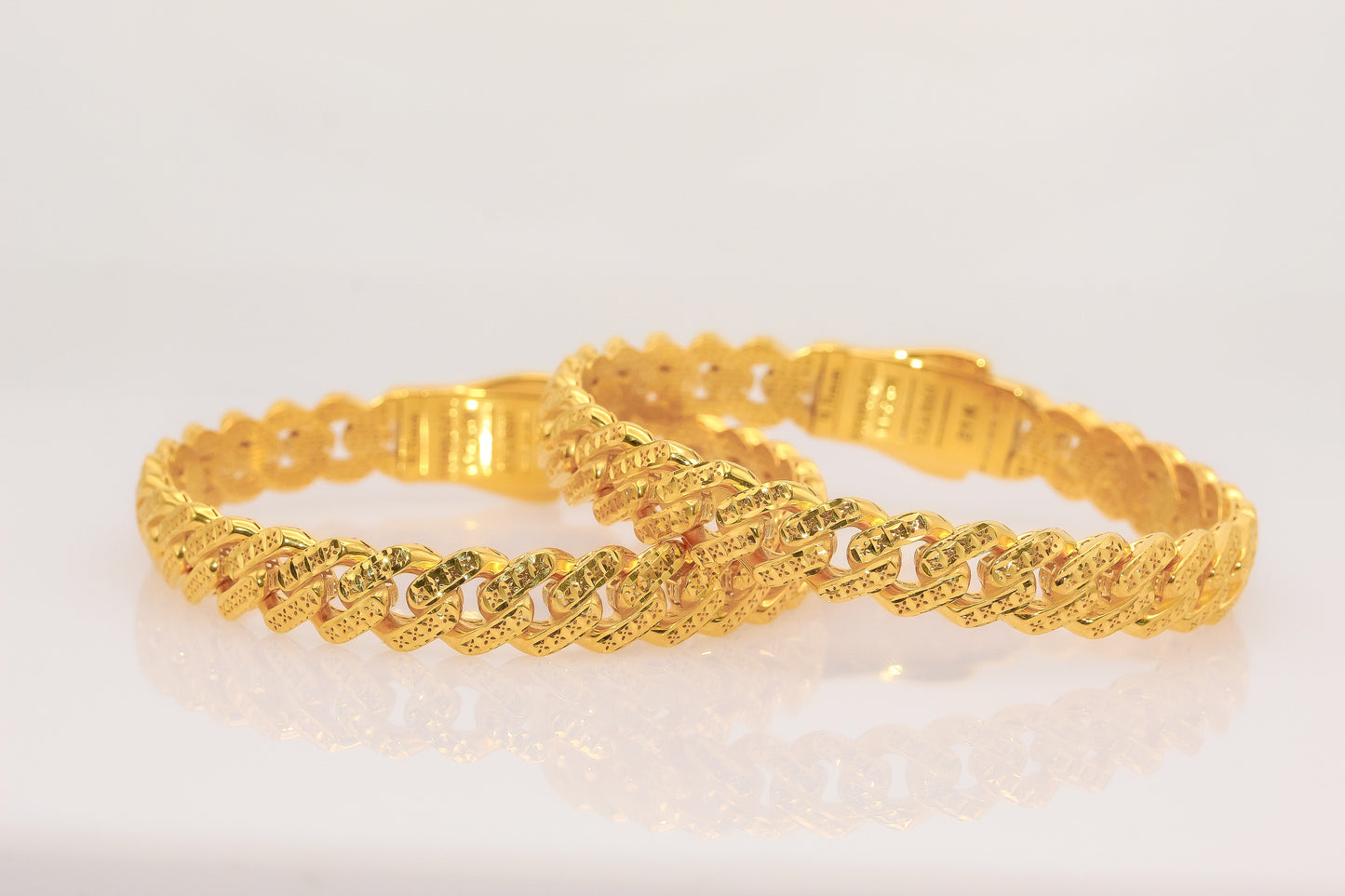 21K Gold Monaco Bangle Bracelet