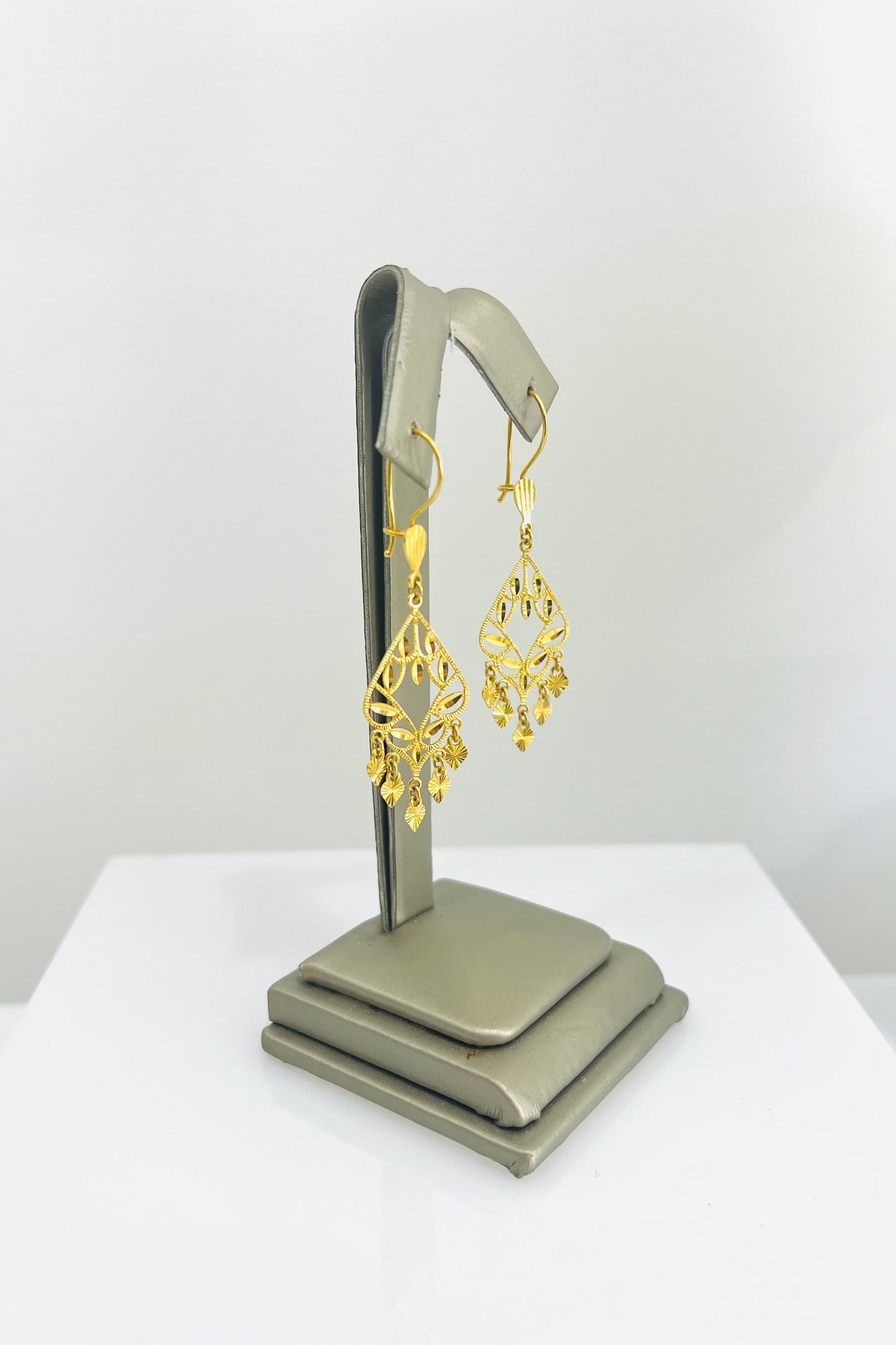 21K Gold Dangle Earrings